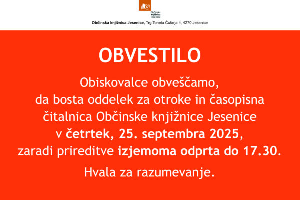 Obvestilo
