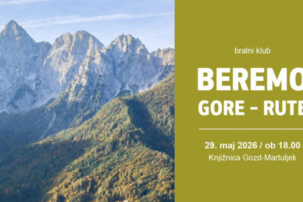 Bralni klub Beremo gore Rute – Knjižnica Gozd-Martuljek